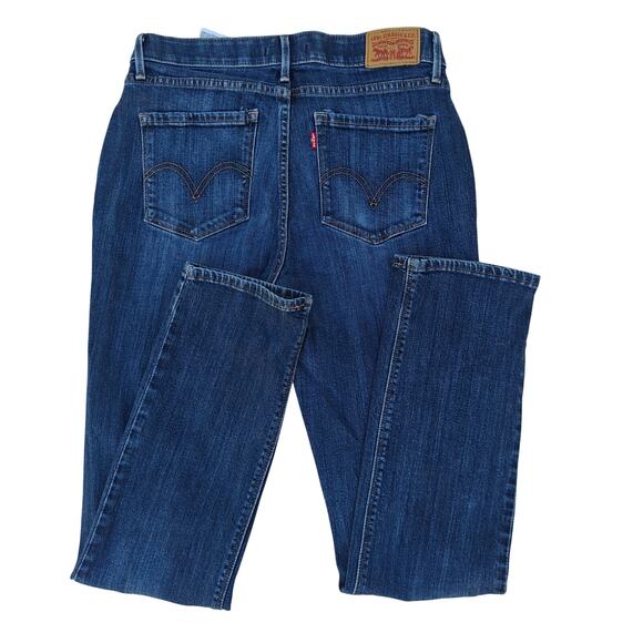Levi’s 525 Perfectly Straight Dark Wash Jeans Women’s Size 8 W29 L32 - Picture 2 of 7